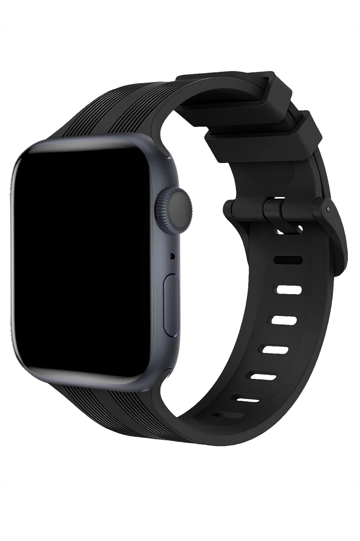 Apple Watch Uyumlu Silikon Line Loop Kordon Raven  bikordon