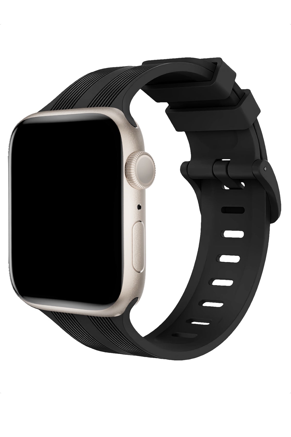 Apple Watch Uyumlu Silikon Line Loop Kordon Raven  bikordon