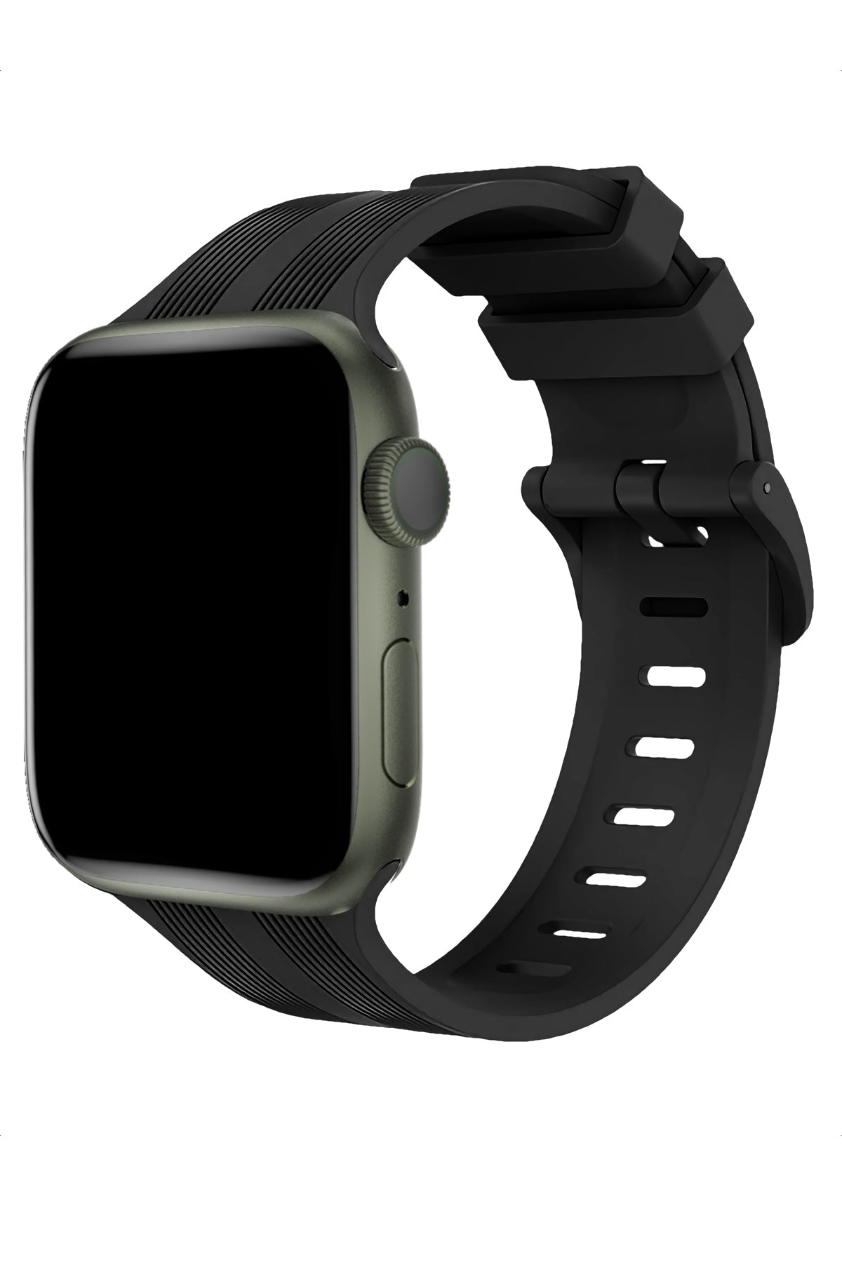 Apple Watch Uyumlu Silikon Line Loop Kordon Raven  bikordon