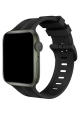 Apple Watch Uyumlu Silikon Line Loop Kordon Raven