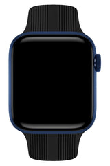 Apple Watch Uyumlu Silikon Line Loop Kordon Raven