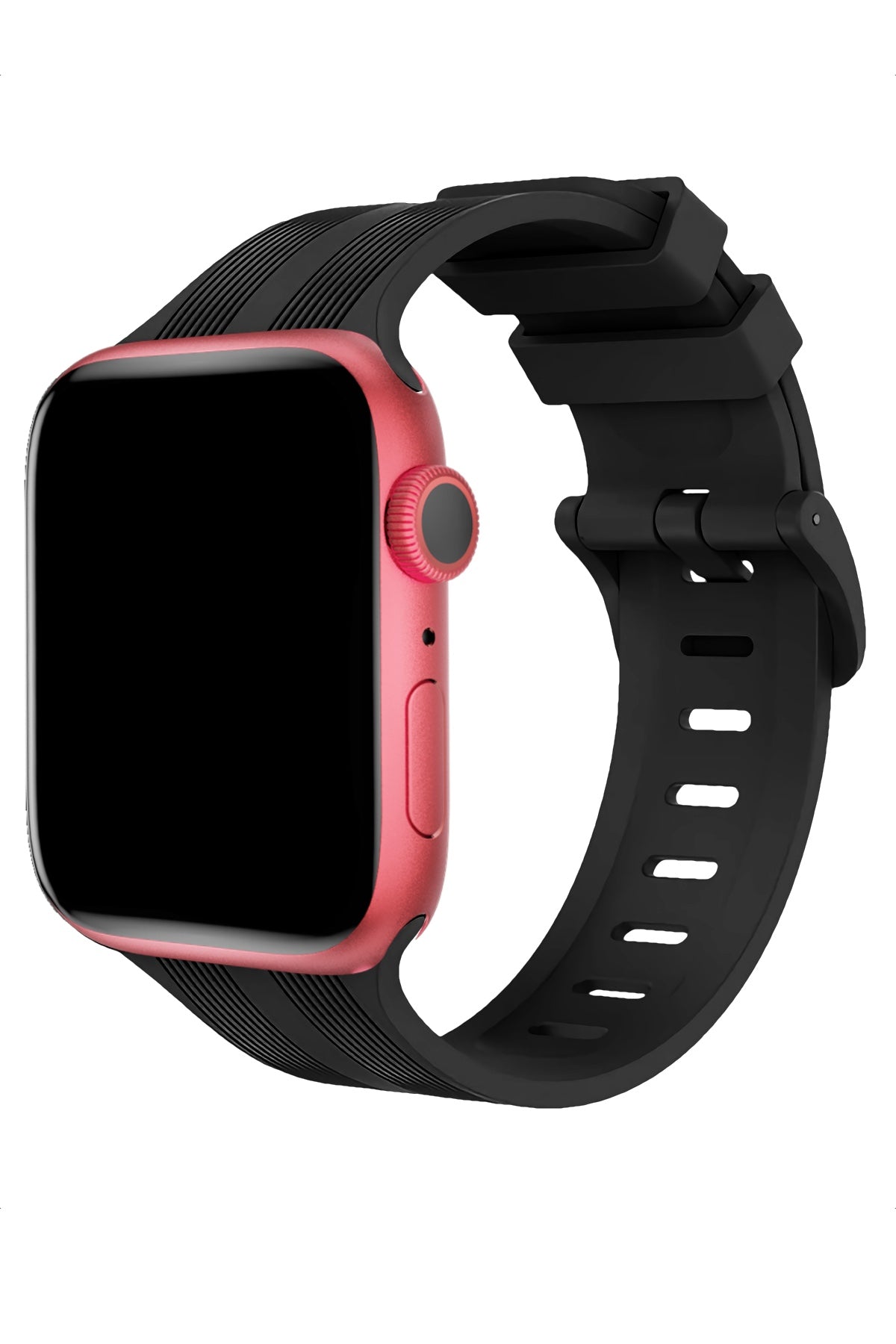 Apple Watch Uyumlu Silikon Line Loop Kordon Raven  bikordon