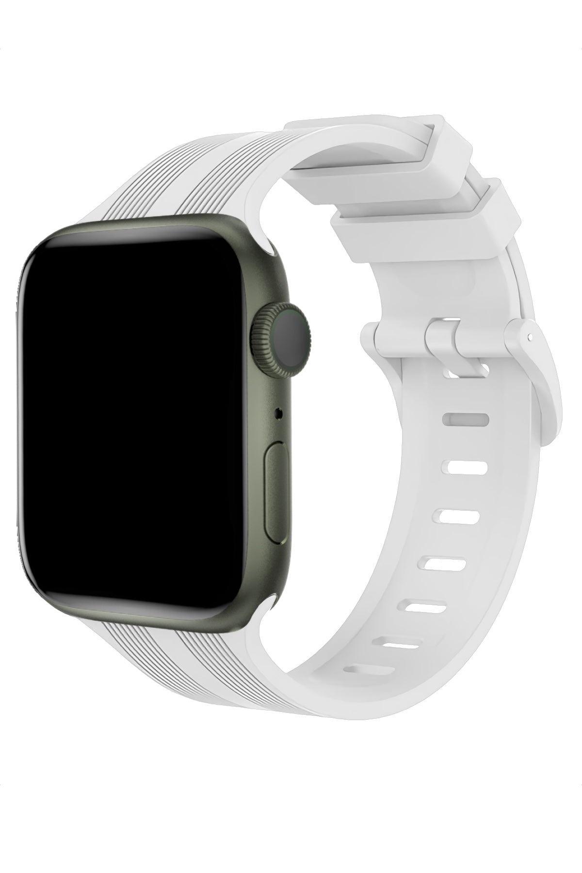 Apple Watch Uyumlu Silikon Line Loop Kordon Snow  bikordon