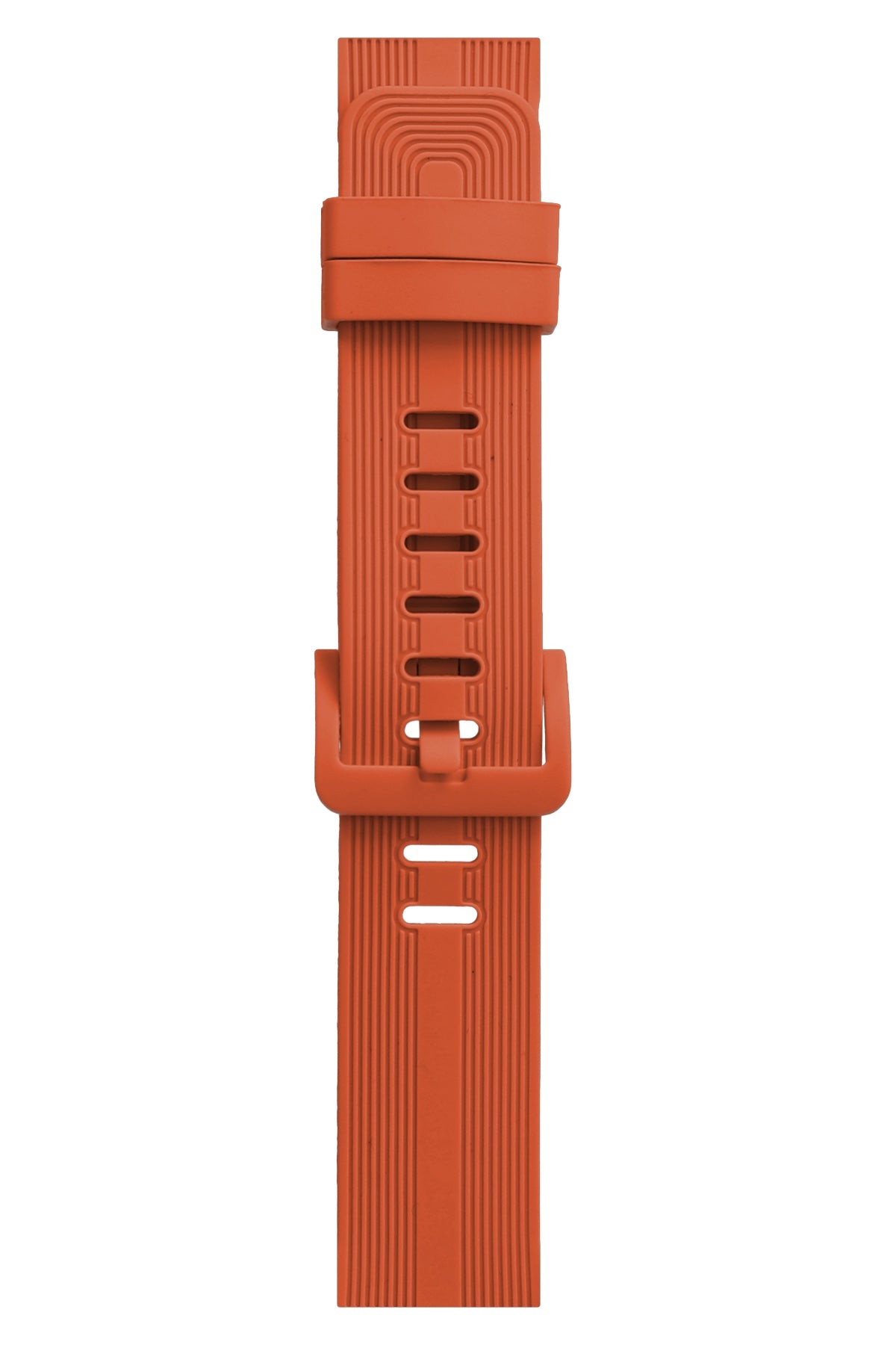 Apple Watch Compatible Silicone Line Loop Band Tangelo 