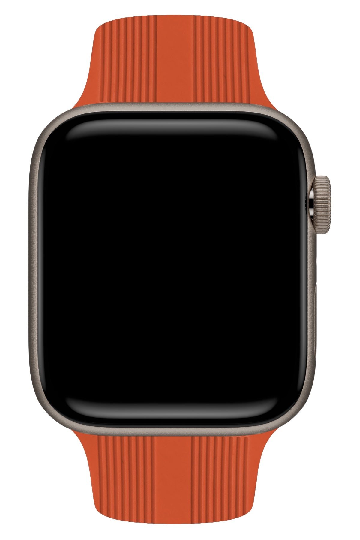 Apple Watch Uyumlu Silikon Line Loop Kordon Tangelo  bikordon