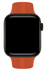 Apple Watch Uyumlu Silikon Line Loop Kordon Tangelo