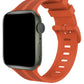 Apple Watch Uyumlu Silikon Line Loop Kordon Tangelo  bikordon