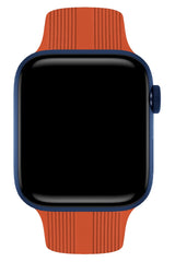 Apple Watch Uyumlu Silikon Line Loop Kordon Tangelo