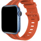Apple Watch Uyumlu Silikon Line Loop Kordon Tangelo  bikordon