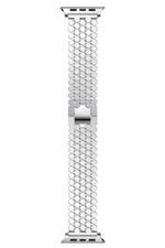 Apple Watch Uyumlu Simetro Loop Çelik Kordon Gümüş Gri  bikordon