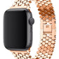 Apple Watch Compatible Simetro Loop Steel Band Rose Gold 