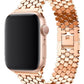 Apple Watch Compatible Simetro Loop Steel Band Rose Gold 