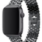 Apple Watch Uyumlu Simetro Loop Çelik Kordon Siyah  bikordon