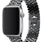Apple Watch Uyumlu Simetro Loop Çelik Kordon Siyah  bikordon