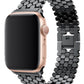 Apple Watch Uyumlu Simetro Loop Çelik Kordon Siyah  bikordon