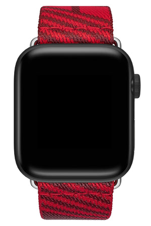 Apple Watch Uyumlu Simple Loop Örme Kordon Crimson  bikordon