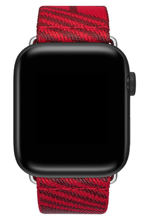 Apple Watch Uyumlu Simple Loop Örme Kordon Crimson