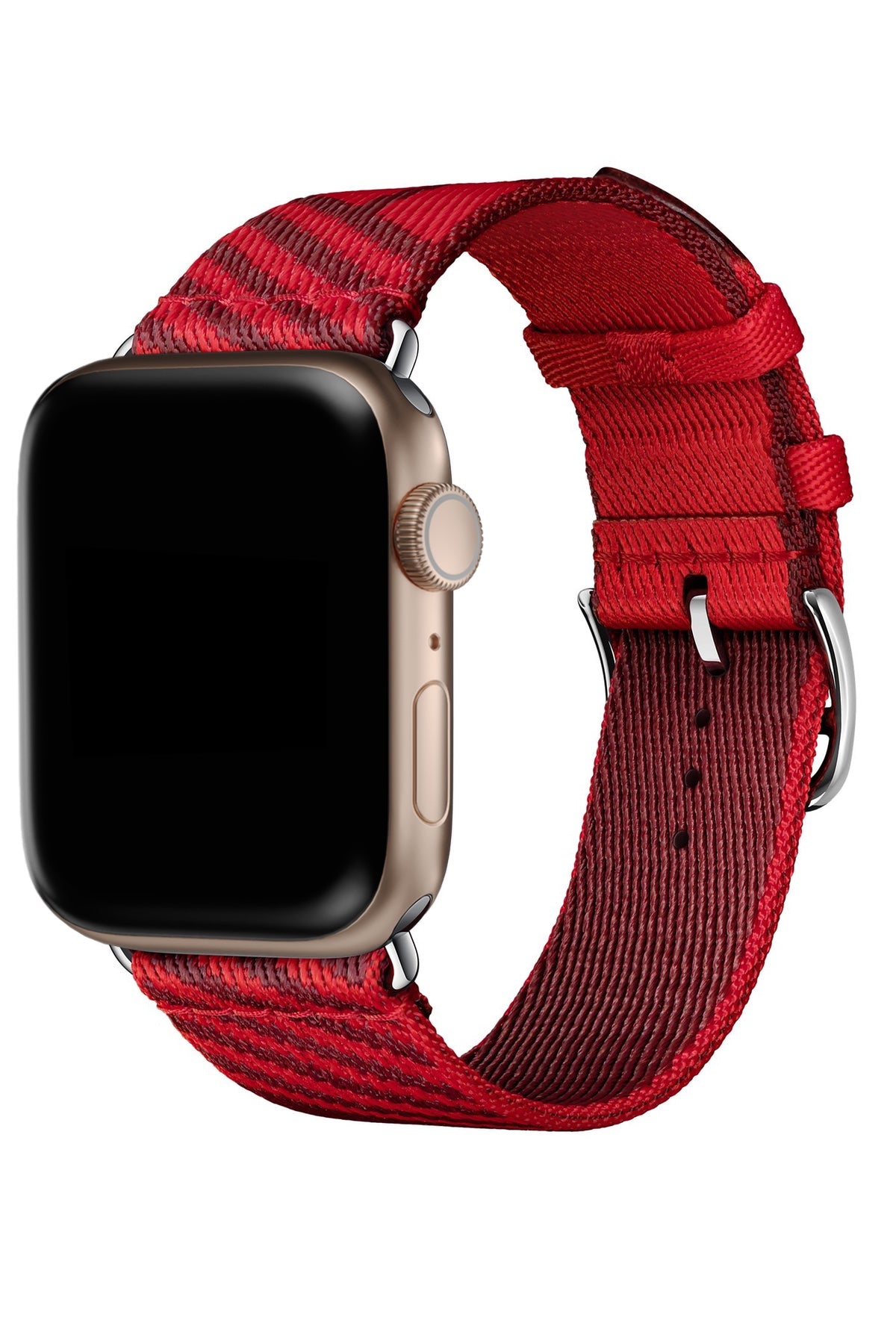 Apple Watch Uyumlu Simple Loop Örme Kordon Crimson  bikordon