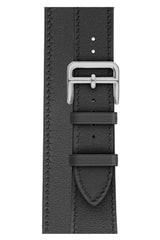 Apple Watch Uyumlu Spiralis Deri Kordon Siyah