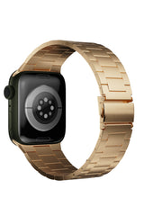 Apple Watch Uyumlu Çelik Slim Line Kordon Moccasin