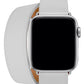 Apple Watch Uyumlu Spiralis Deri Kordon Snow  bikordon