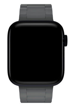 Apple Watch Uyumlu Soft Buckle Silikon Kordon Carbon Gray  bikordon