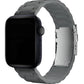 Apple Watch Compatible Soft Buckle Silicone Band Carbon Gray 