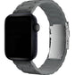 Apple Watch Uyumlu Soft Buckle Silikon Kordon Carbon Gray