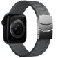 Apple Watch Uyumlu Soft Buckle Silikon Kordon Carbon Gray