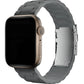 Apple Watch Uyumlu Soft Buckle Silikon Kordon Carbon Gray