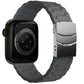 Apple Watch Uyumlu Soft Buckle Silikon Kordon Carbon Gray