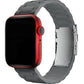 Apple Watch Uyumlu Soft Buckle Silikon Kordon Carbon Gray