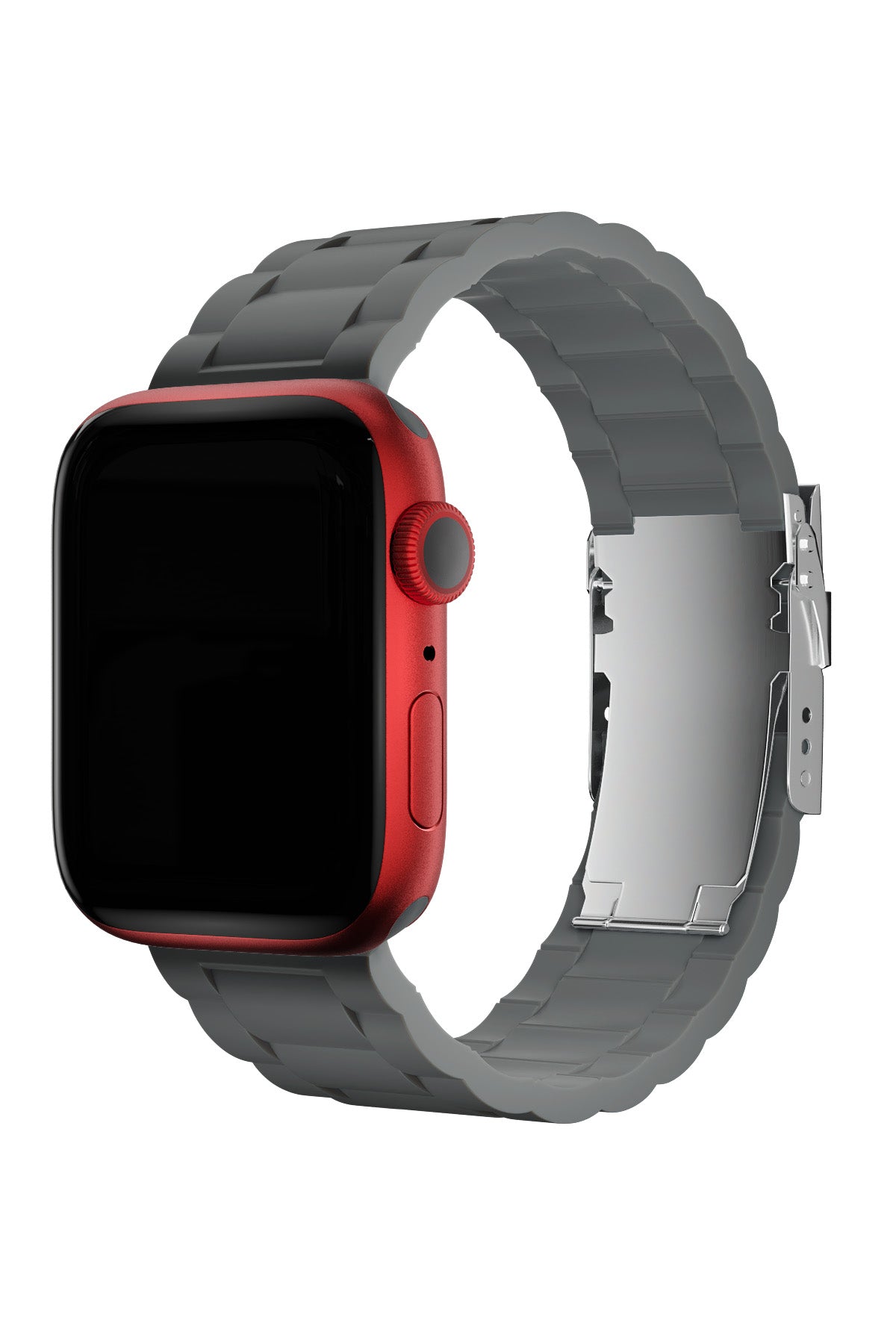 Apple Watch Uyumlu Soft Buckle Silikon Kordon Carbon Gray  bikordon