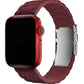 Apple Watch Compatible Soft Buckle Silicone Band Cordovan 