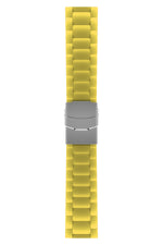 Apple Watch Uyumlu Soft Buckle Silikon Kordon Yellow Tan  bikordon