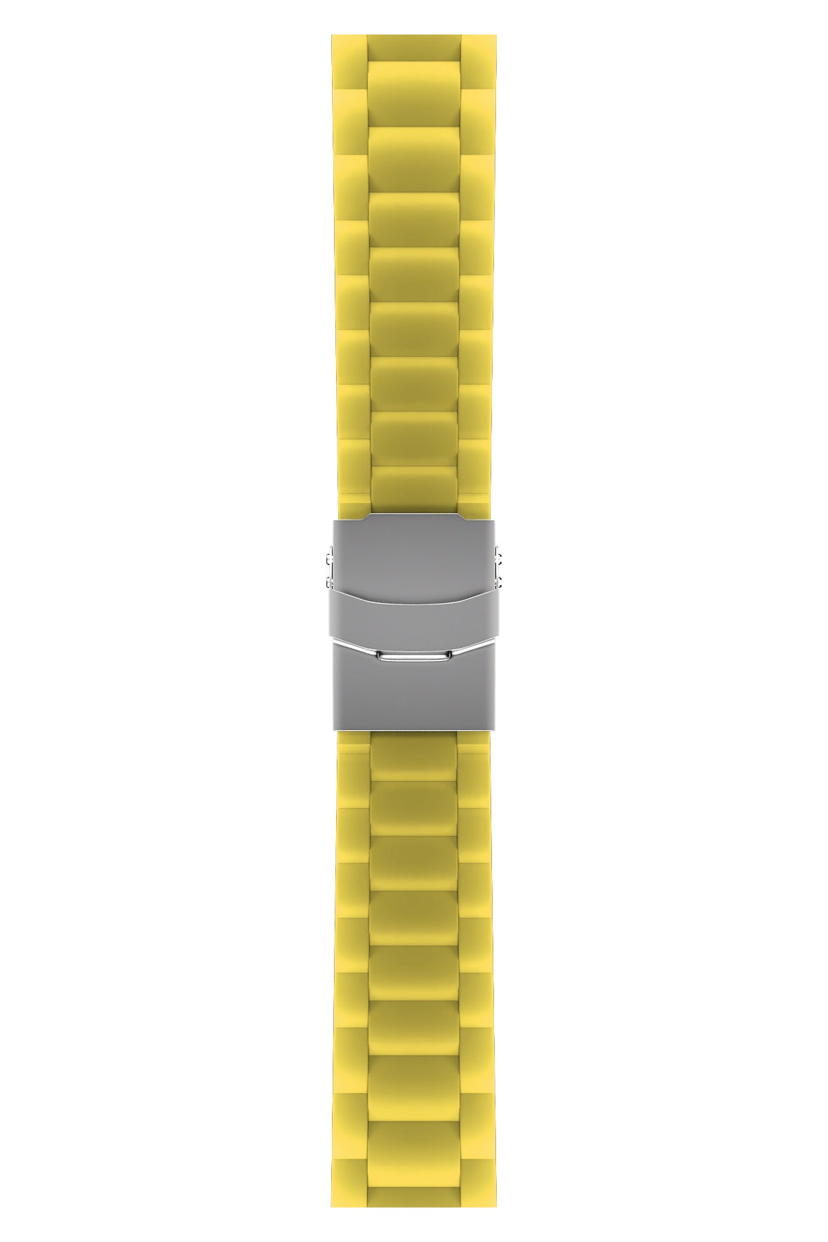 Apple Watch Uyumlu Soft Buckle Silikon Kordon Yellow Tan  bikordon