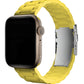 Apple Watch Uyumlu Soft Buckle Silikon Kordon Yellow Tan