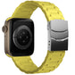 Apple Watch Uyumlu Soft Buckle Silikon Kordon Yellow Tan