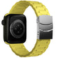Apple Watch Uyumlu Soft Buckle Silikon Kordon Yellow Tan  bikordon