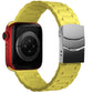Apple Watch Uyumlu Soft Buckle Silikon Kordon Yellow Tan  bikordon