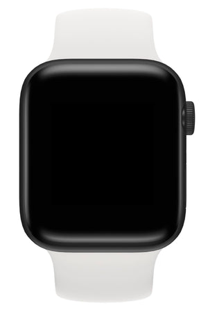 Apple Watch Uyumlu Solo Loop Silikon Kordon Beyaz