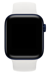 Apple Watch Uyumlu Solo Loop Silikon Kordon Beyaz