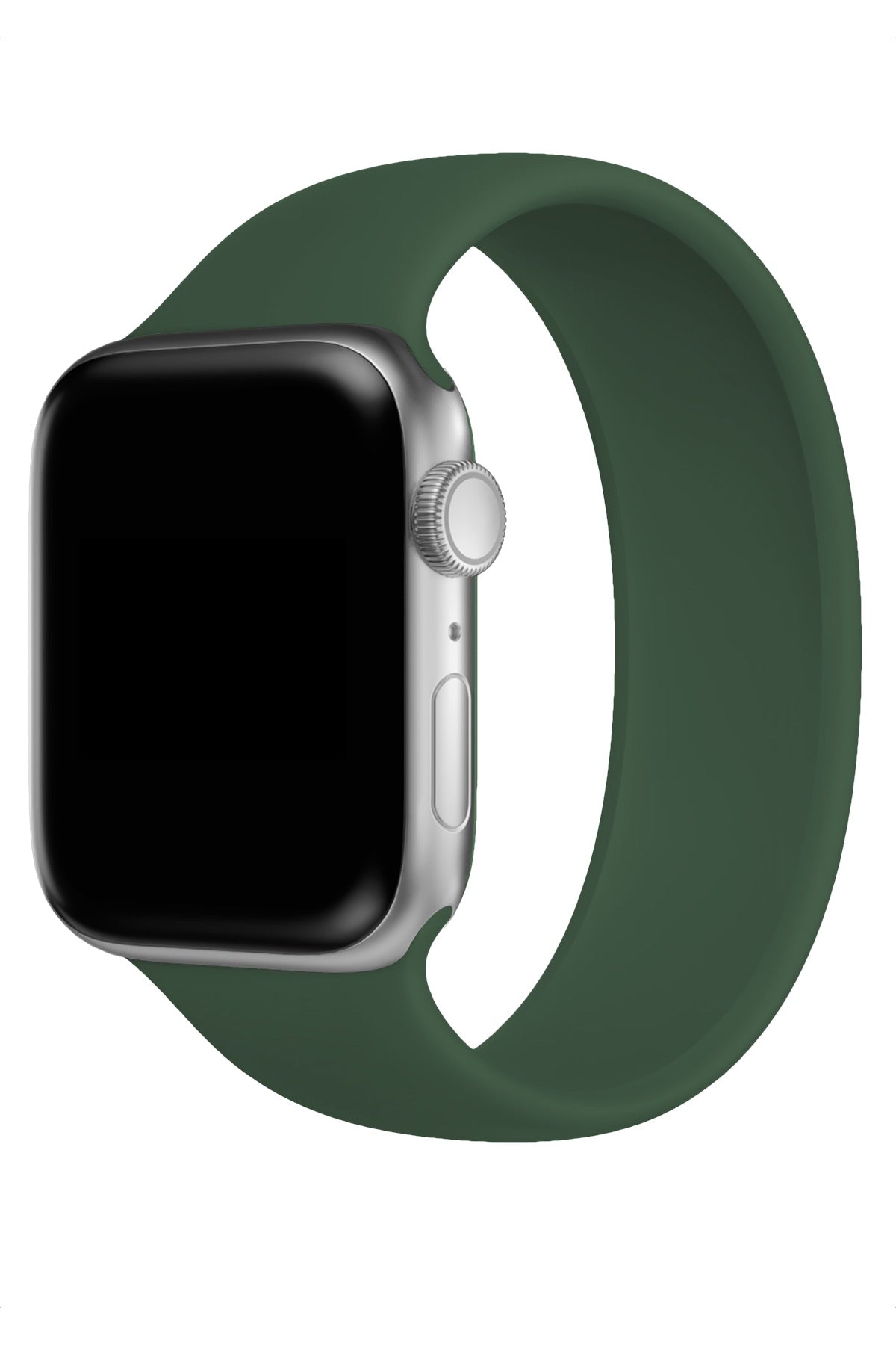 Apple Watch Uyumlu Solo Loop Silikon Kordon Deniz Yeşili  bikordon