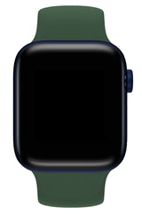 Apple Watch Uyumlu Solo Loop Silikon Kordon Deniz Yeşili