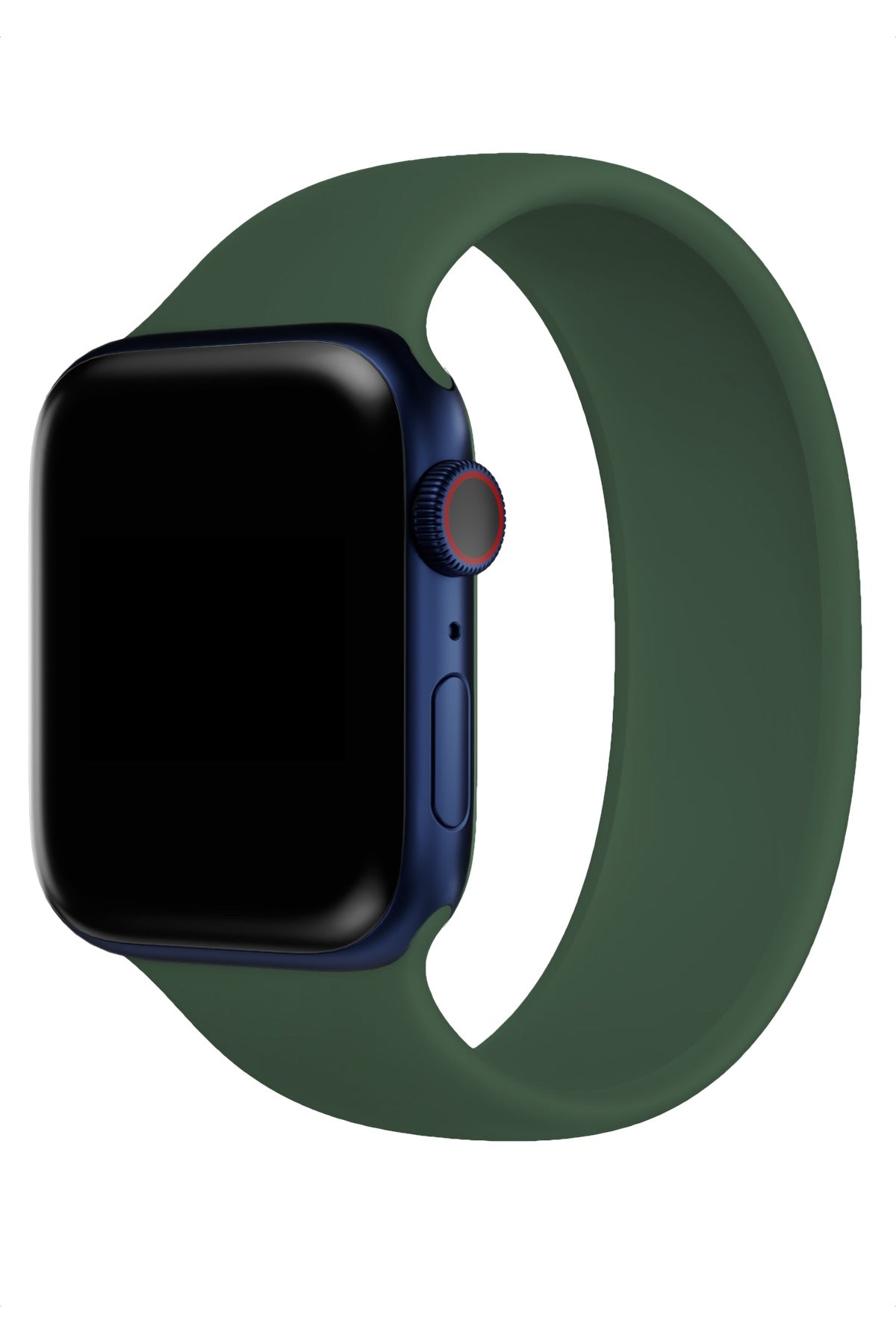 Apple Watch Uyumlu Solo Loop Silikon Kordon Deniz Yeşili  bikordon