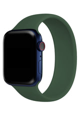Apple Watch Uyumlu Solo Loop Silikon Kordon Deniz Yeşili