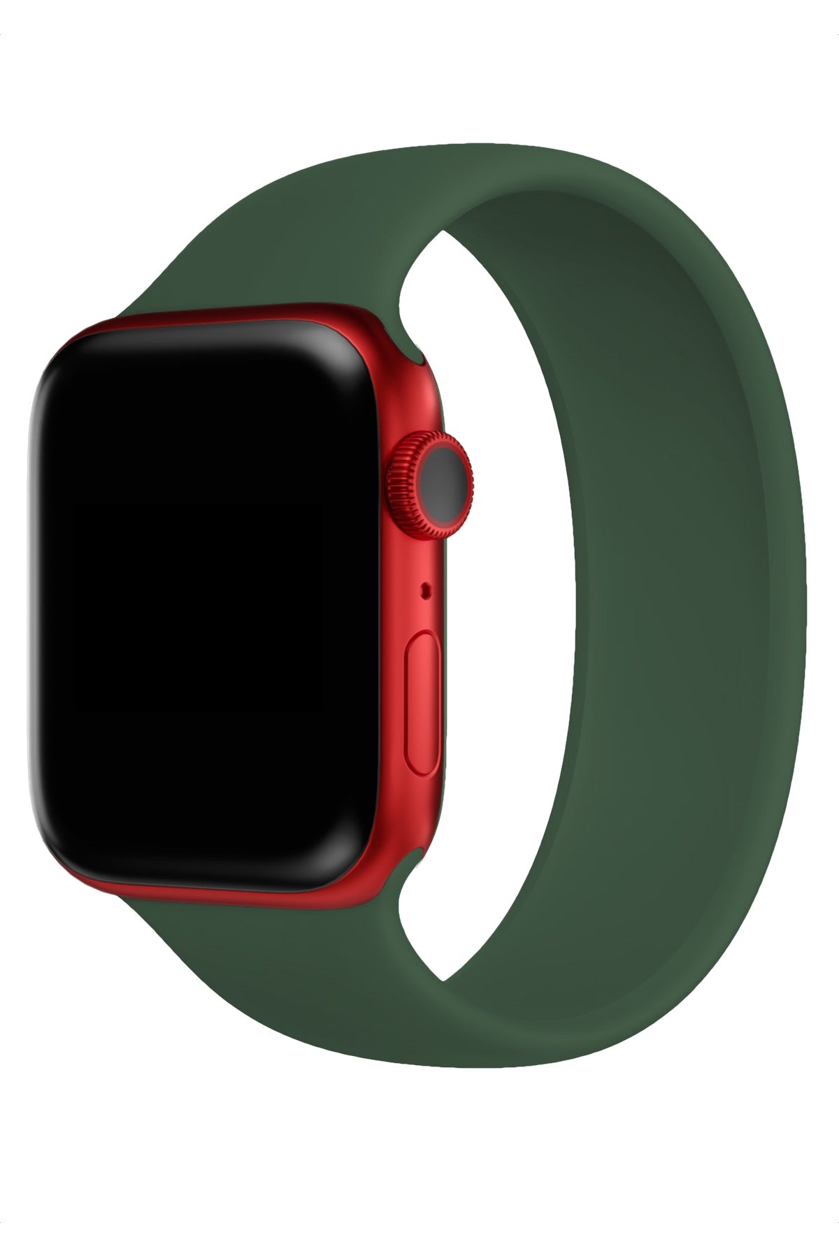 Apple Watch Uyumlu Solo Loop Silikon Kordon Deniz Yeşili  bikordon