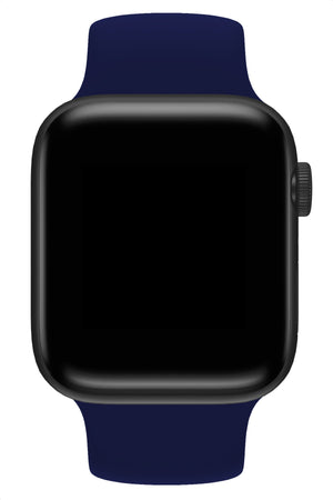 Apple Watch Compatible Solo Loop Silicone Band Night Blue 