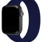 Apple Watch Uyumlu Solo Loop Silikon Kordon Gece Mavi  bikordon