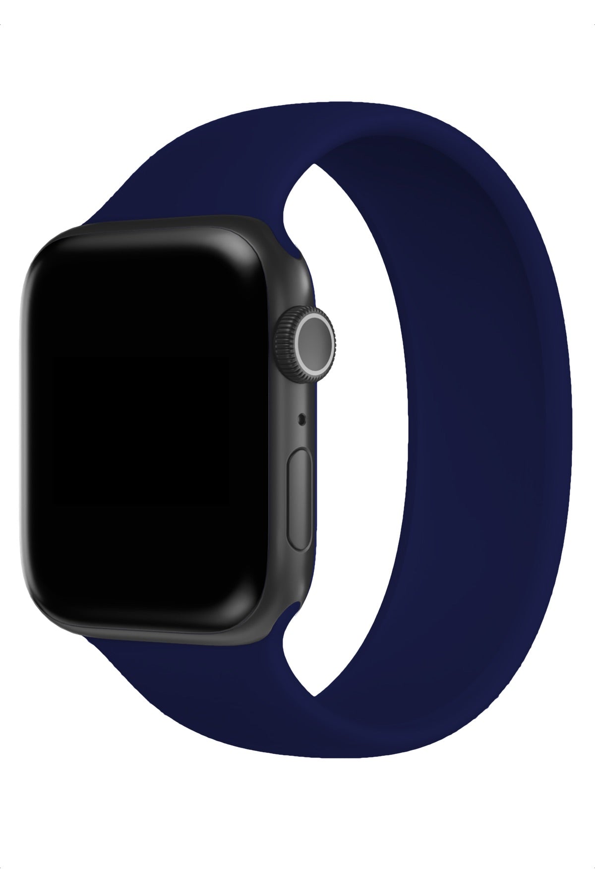 Apple Watch Uyumlu Solo Loop Silikon Kordon Gece Mavi  bikordon